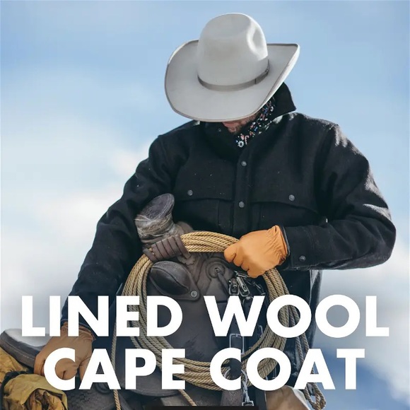 Filson Mackinaw Wool Lined Cape Coat - Picture 13 of 16